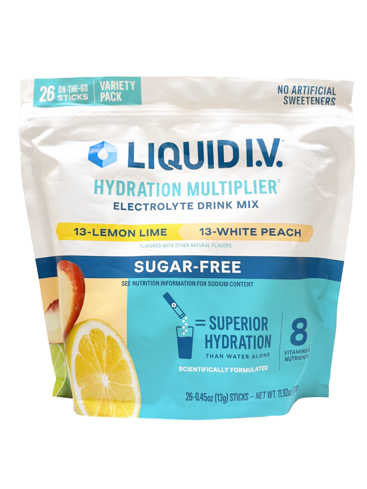 14a.LIQUID I.V._Hydration Multiplier Electrolyte Drink Mix(Lemon Lime & White Peach)26 Sticks_11.92oz_338g_#70962