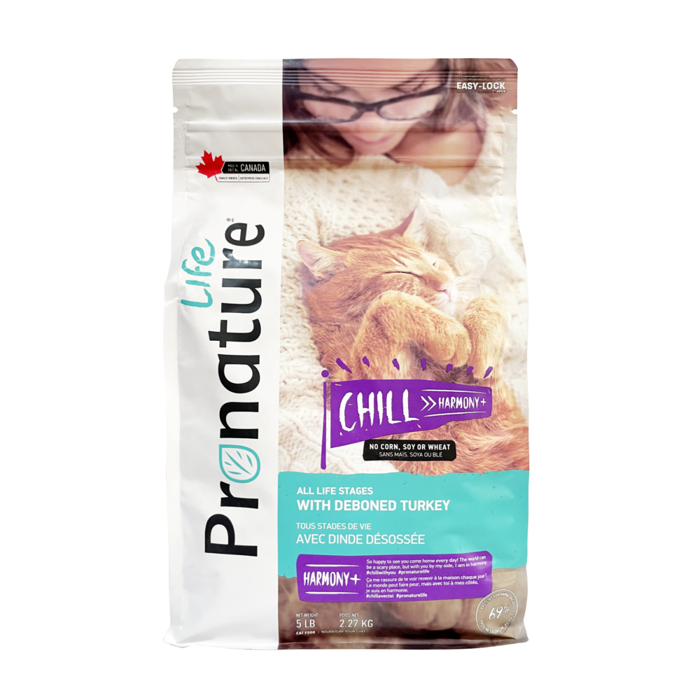 Pronature Life-CHILL HARMONY+ All Life Stages Cat food with Deboned Turkey_5LB_2.7kg_#87327